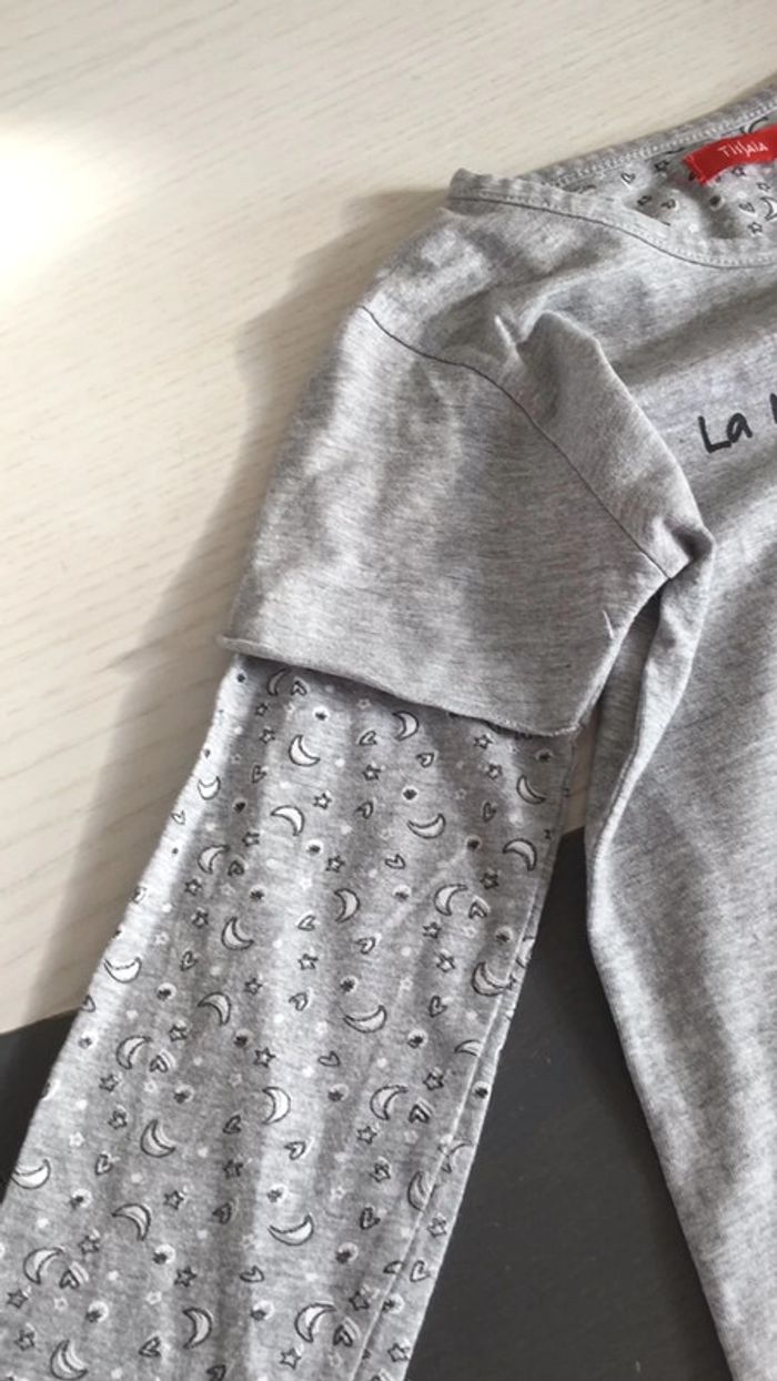 Chemise de nuit grise chat 🐈 8 ans Tissaia - photo numéro 5
