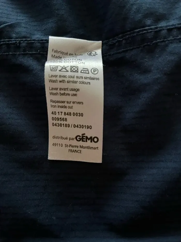 Chemise manches courtes Casual de Gémo - photo numéro 6