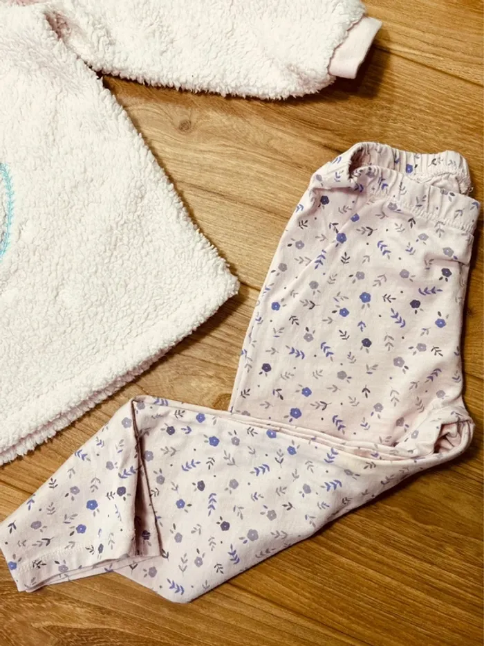 Taille 3 ans pyjama 2 pièces fille Sergent Major rose pâle * piloupilou * 🩷 - photo numéro 3