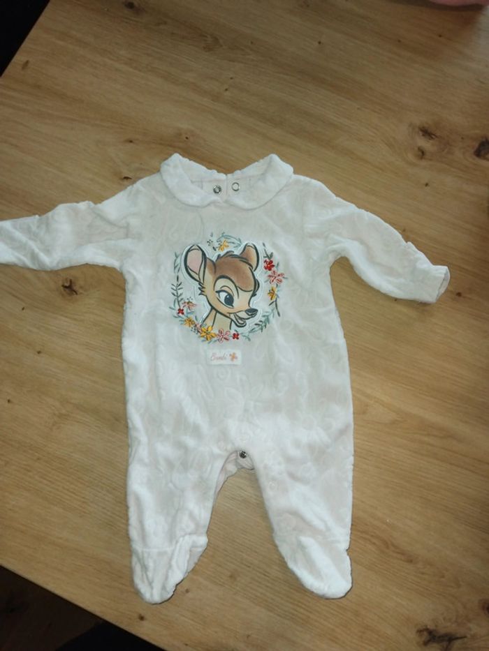 3 pyjamas fille velours taille naissance - photo numéro 2