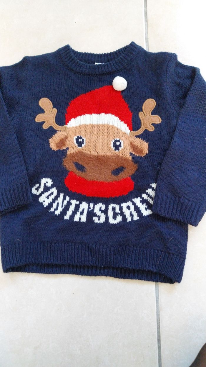 Pull de noel garçon 3 ans neuf