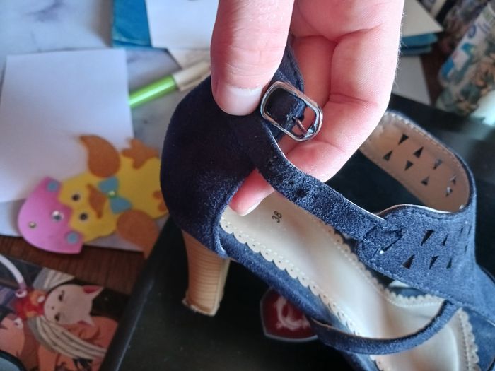 Talons hauts bleu marine t38 - photo numéro 7