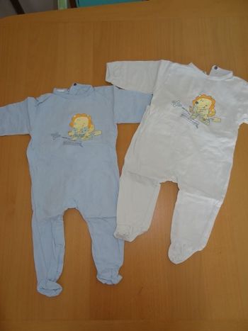 lot de 2 pyjamas T 3mois