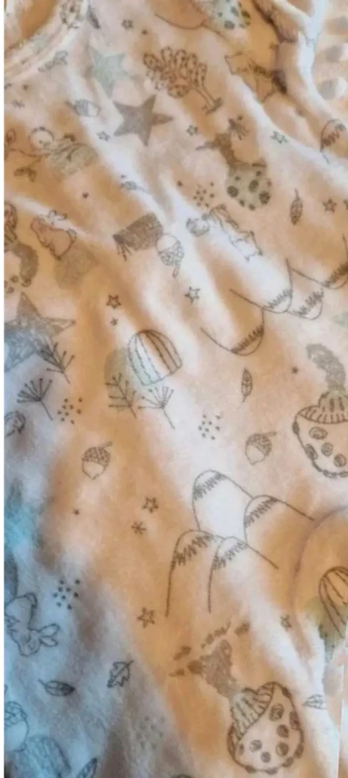 Pyjama velours naissance tex baby - photo numéro 2