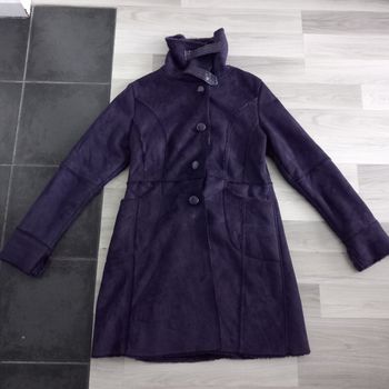 Manteau long femme violet  taille 40