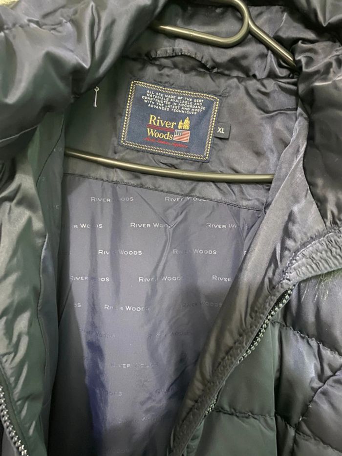 Manteau doudoune longue bleu marine River Woods - photo numéro 2