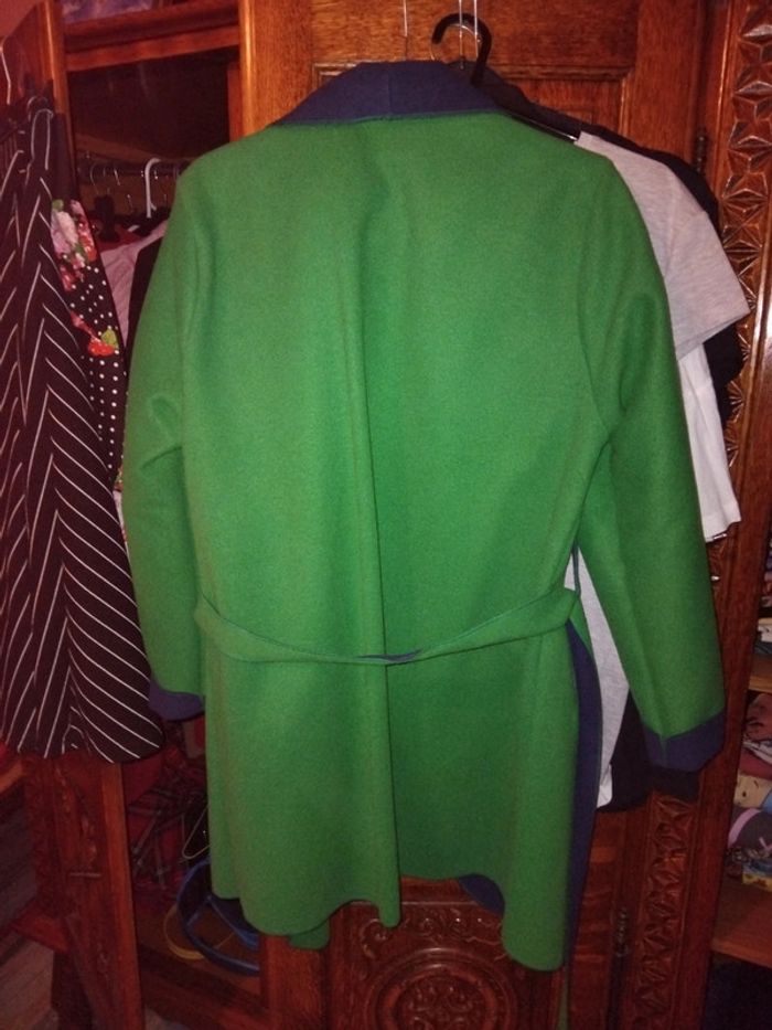 Manteau vert intérieur marine - photo numéro 4