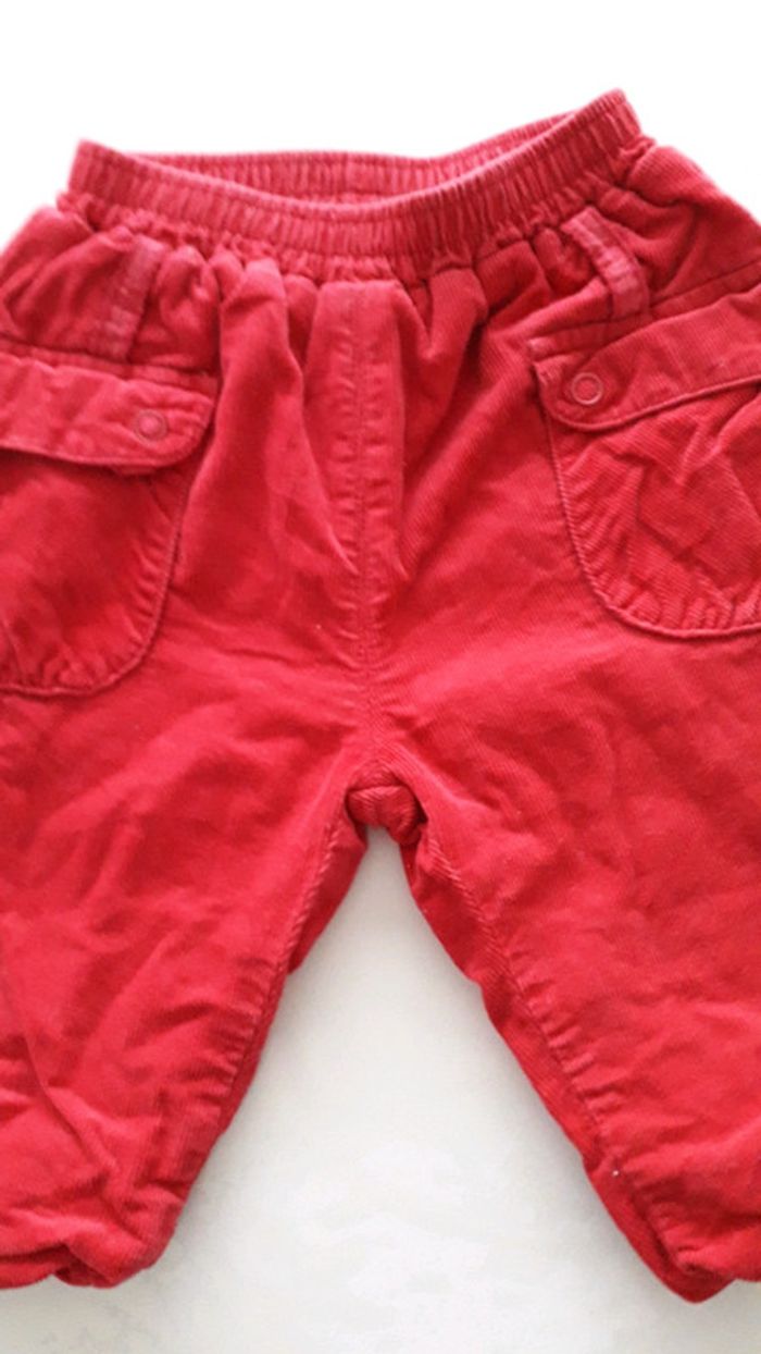 Pantalon fille rouge Catimini 3 mois - photo numéro 2