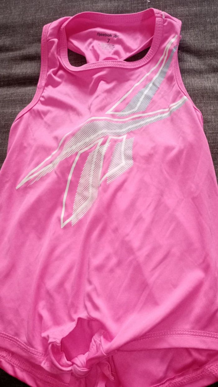 Ensemble débardeur et short Reebok 7ans - photo numéro 2