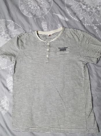 T shirt manches courtes à rayures TAO