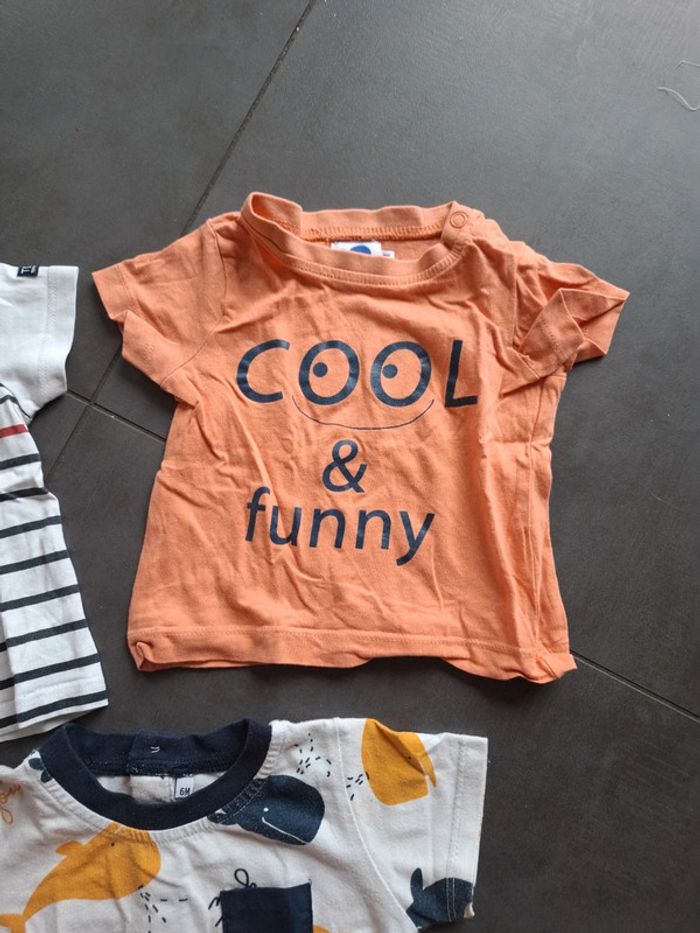 Lot de 3 tee-shirt marque terre de marins mots d'enfants 6 mois - photo numéro 5