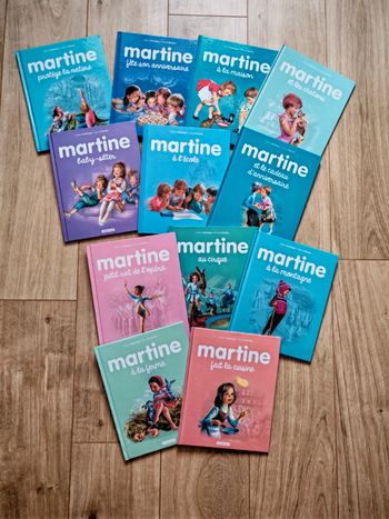 Lot livres Martine