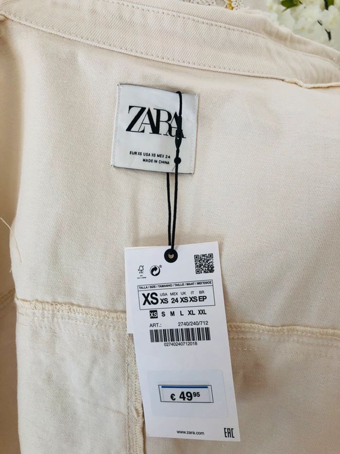 Veste légère à franges neuve taille XS Zara - photo numéro 5