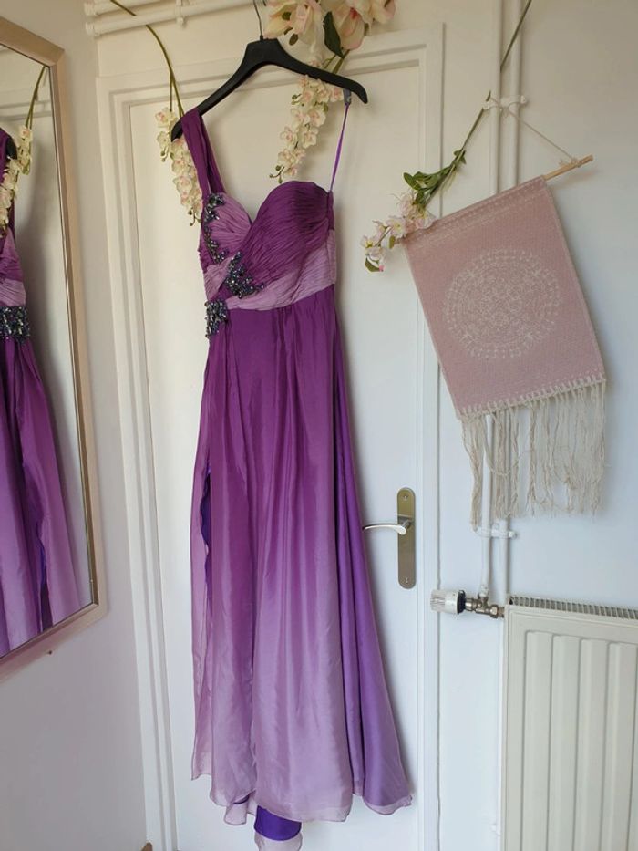 Robe Soirée Mariage 100% Soie T38 - photo numéro 10