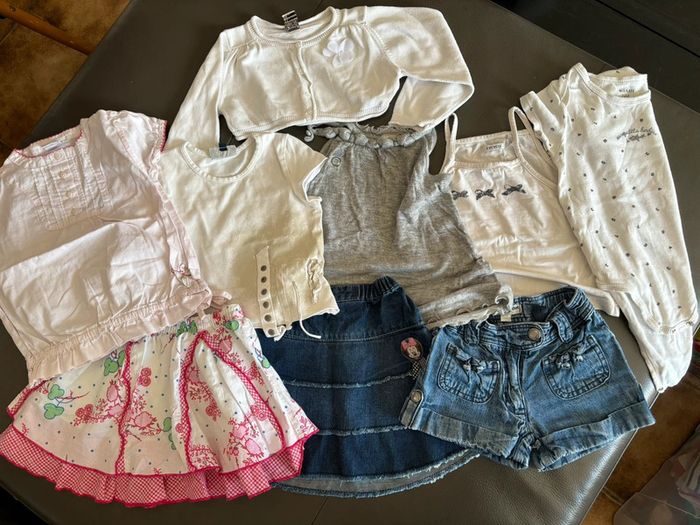 Lot de 9 articles fille 2 ans été