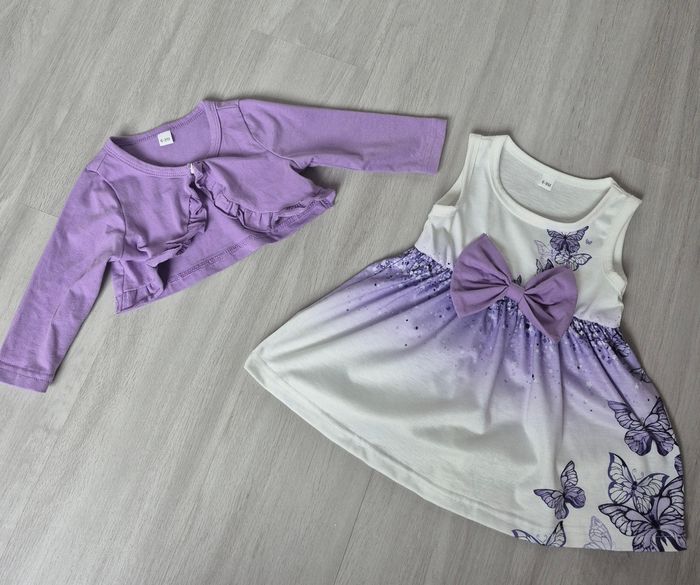 Robe et gilet 6/9 mois