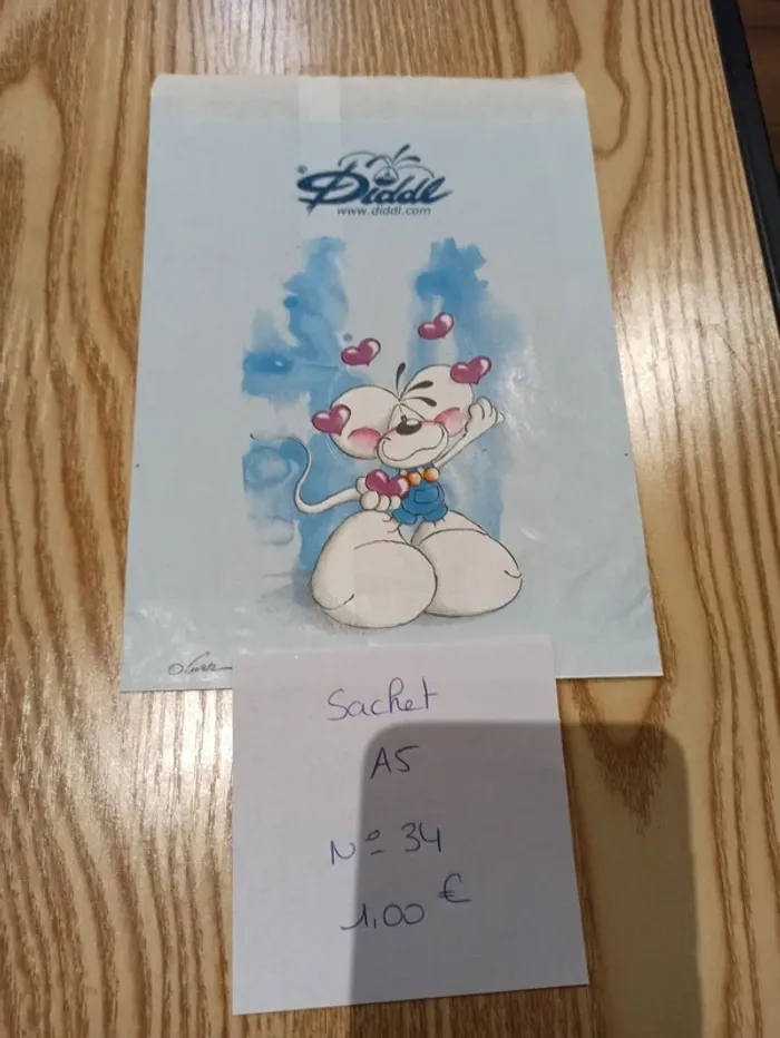 Sachet en papier Diddl A5 34 1,00€