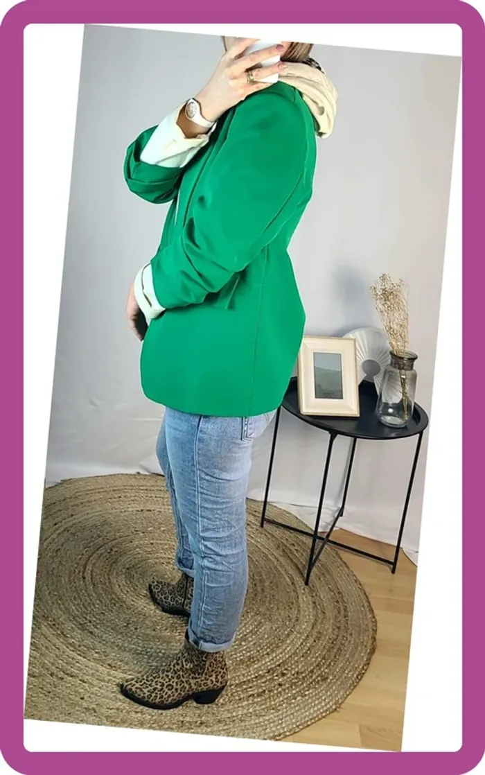 Blazer manches froncées, NEUF avec étiquette - photo numéro 4