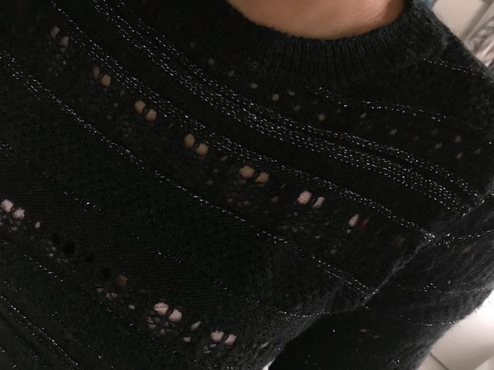 Pull ras du coup en maille ajourée - photo numéro 4