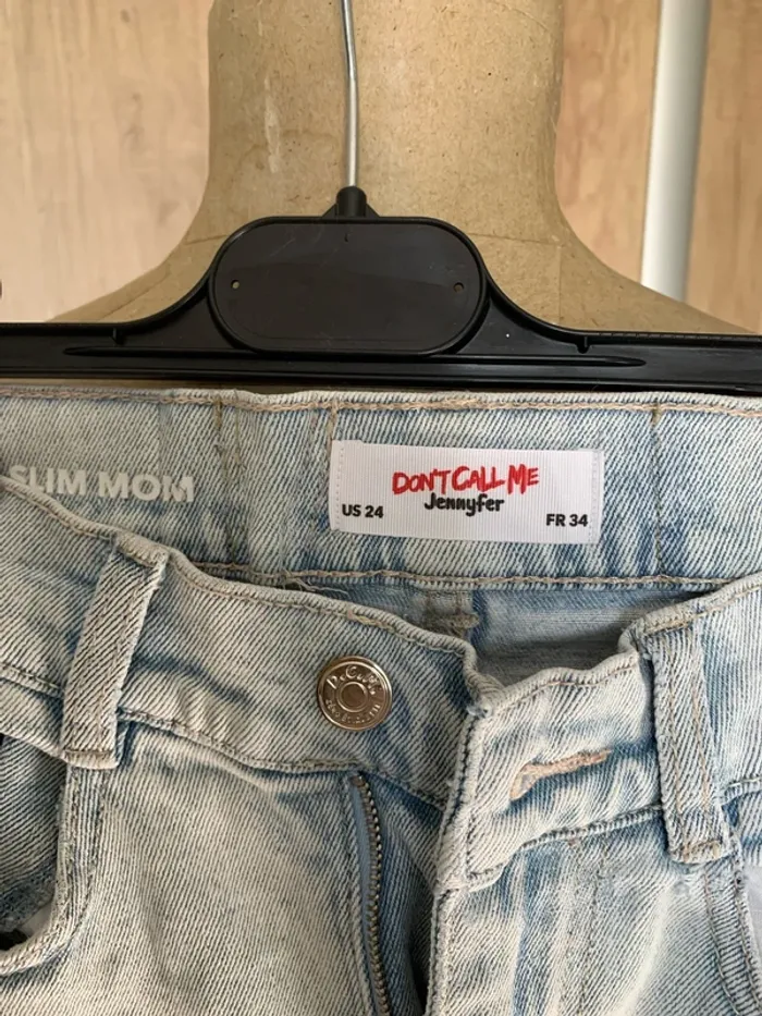 Jean slim mom femme 34 - photo numéro 3