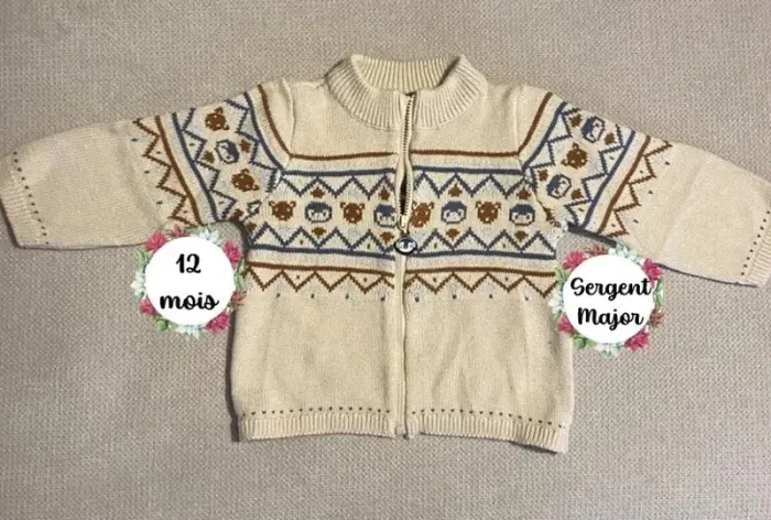 Pull sergent major 12 mois excellent état