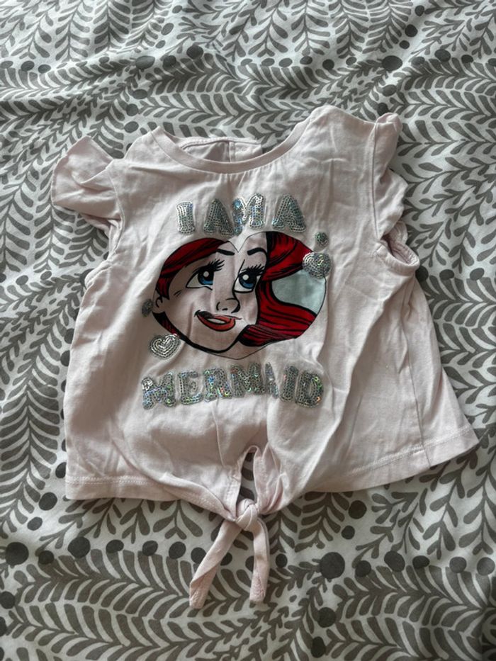 Tee shirt petite sirène - fille