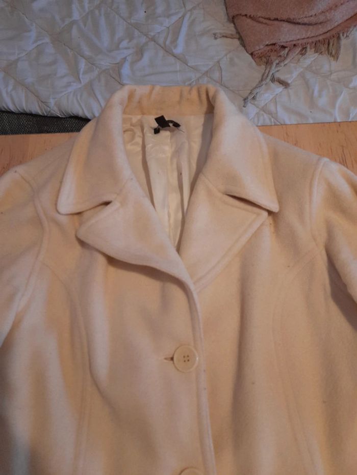 Manteau en laine beige tm - photo numéro 4