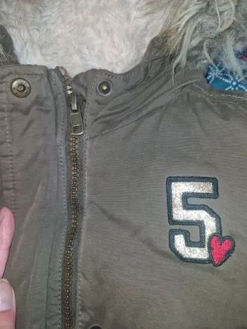 Manteau fourré fille