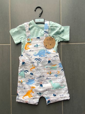 Lot salopette t-shirt 9 mois