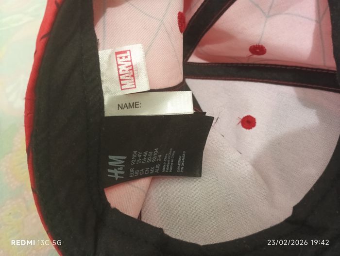 Casquette spiderman - photo numéro 2