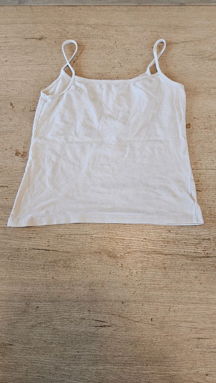 Débardeur gris clair très élastique, Pure Basic, 14 ans