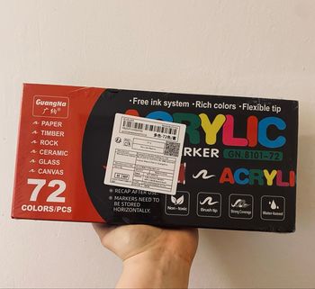 Feutres acrylique GuangNa 72 couleurs