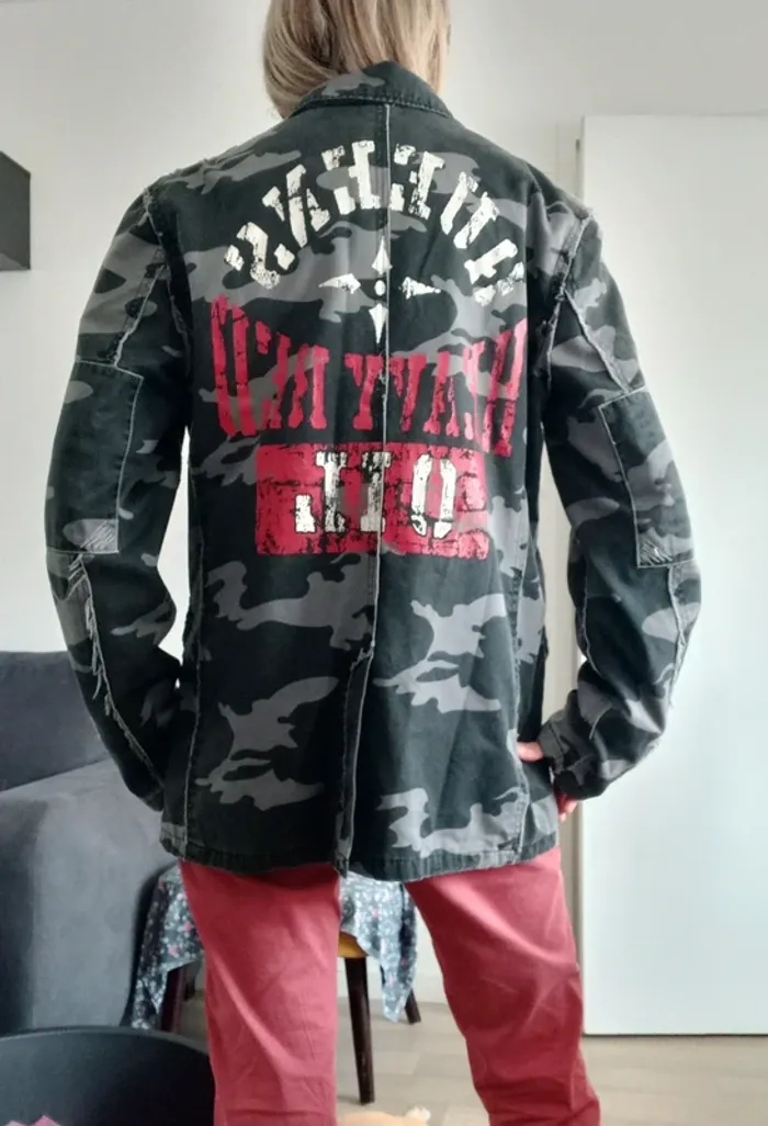 Veste style militaire camouflage T.M - photo numéro 11