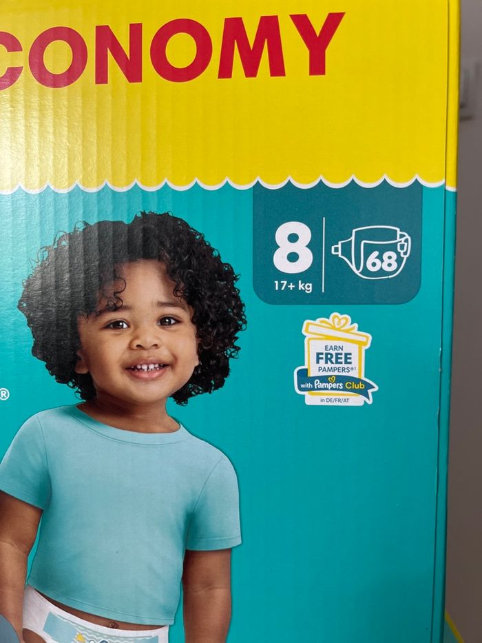 Pampers baby dry taille 8 - photo numéro 2