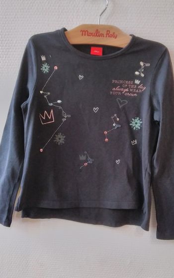 T-shirt avec strass cousus 7 ans