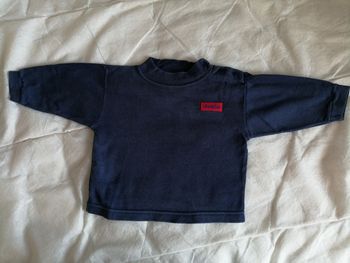 T shirt marine manches longues 3 mois Absorba