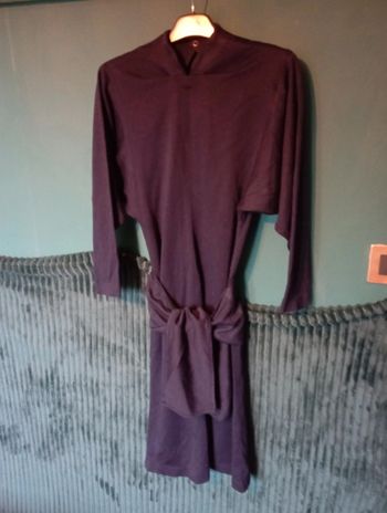 Robe midi drapée style paréo