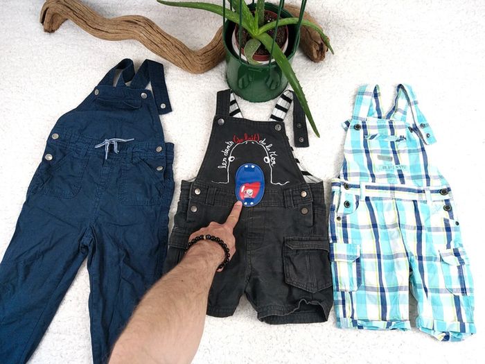 Lot de 2 salopettes 2 ans / 24 mois - photo numéro 2