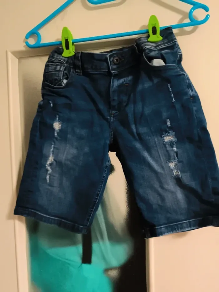 Bermuda jean 9/10 ans C1