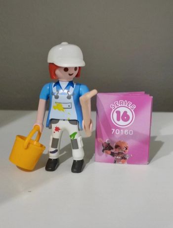 Playmobil figure série 16 peintre femme
