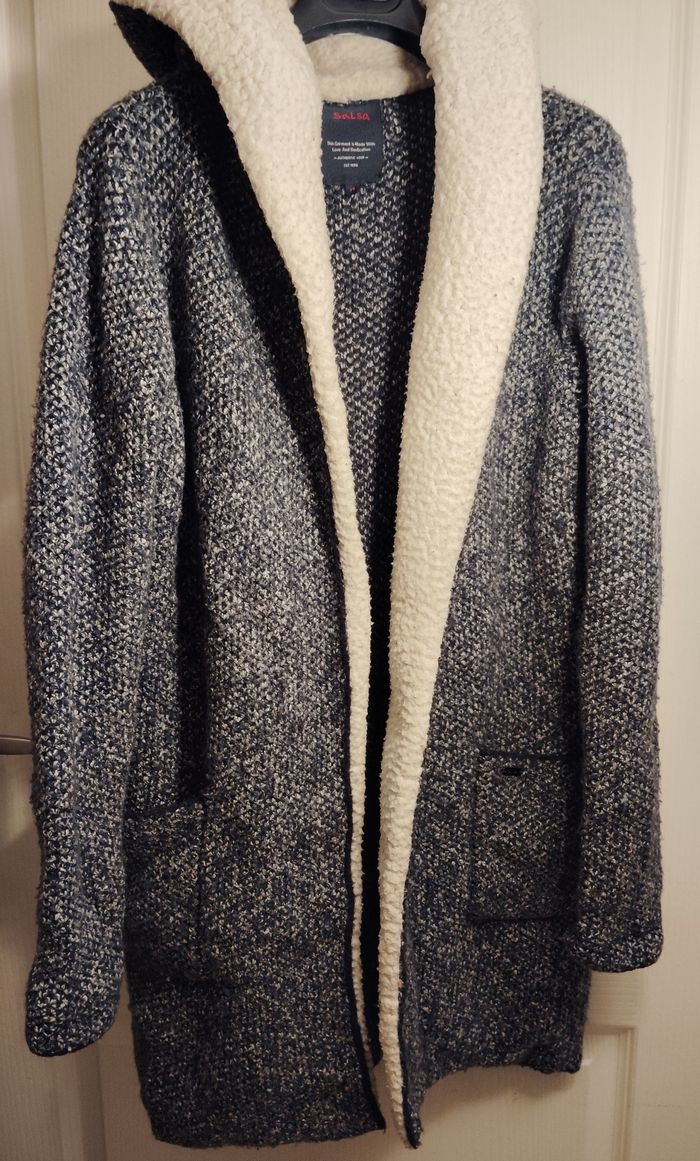 Gilet long laine épaisse M