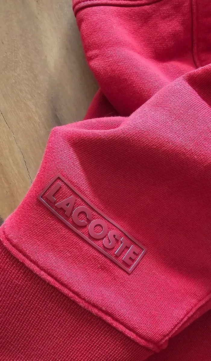 Sweat Lacoste rouge - Taille S - photo numéro 2