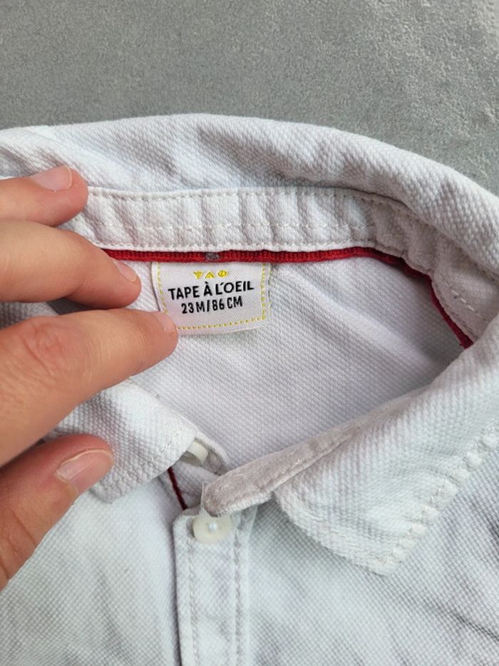 Chemise avec noeud papillon tao 23 mois - photo numéro 2