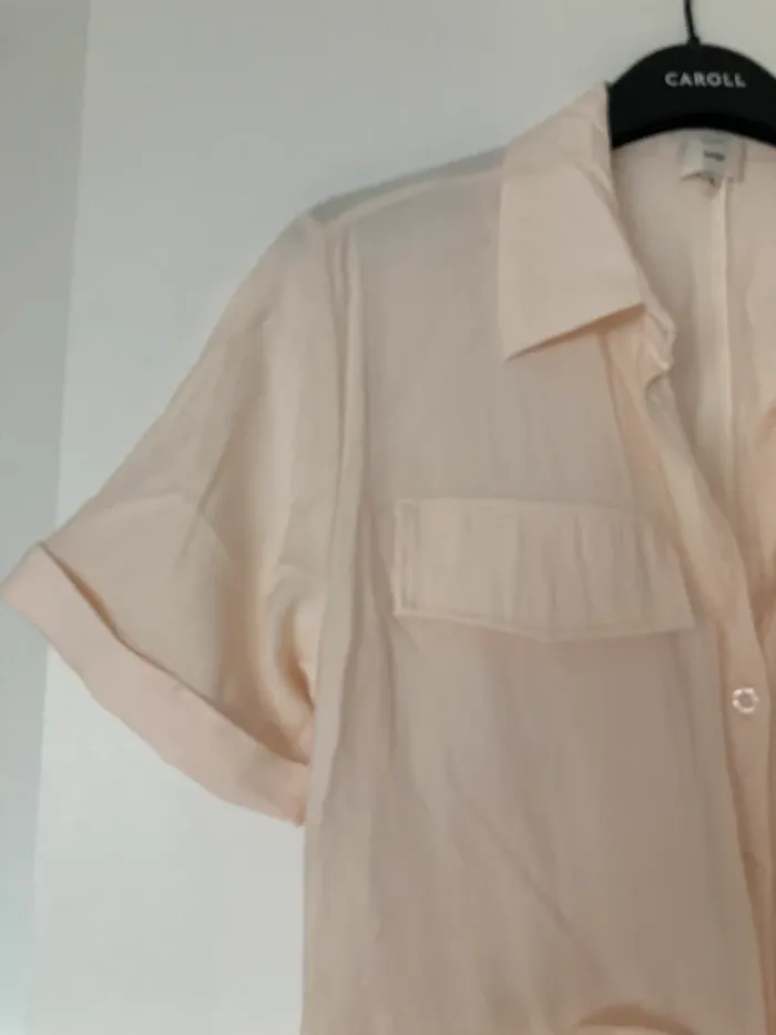 Robe longue type saharienne An’ge écrue - photo numéro 3