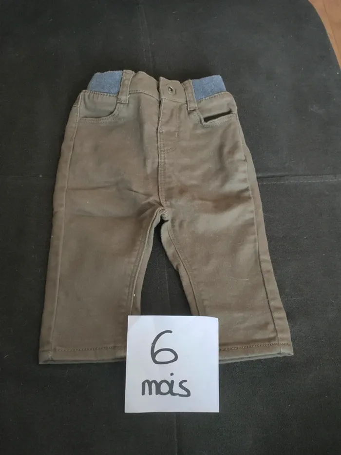 Jeans kaki garçon 6 mois Orchestra