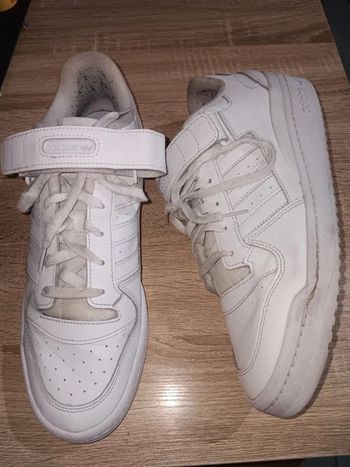 Baskets Adidas Taille 46 Forum Low blanches vintage