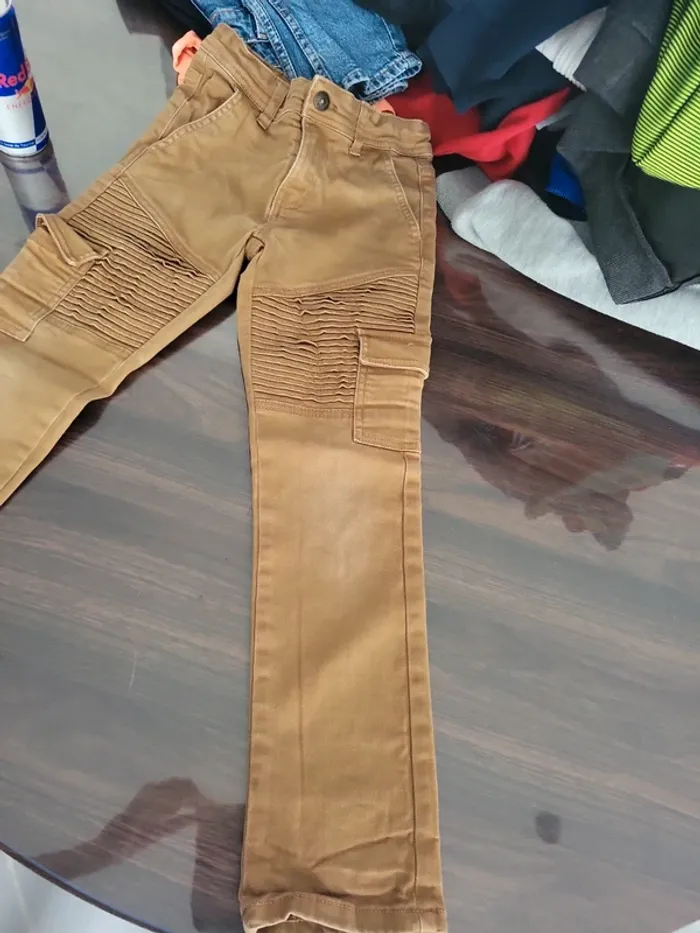 Pantalon beige jean 8 ans kiabi - photo numéro 2