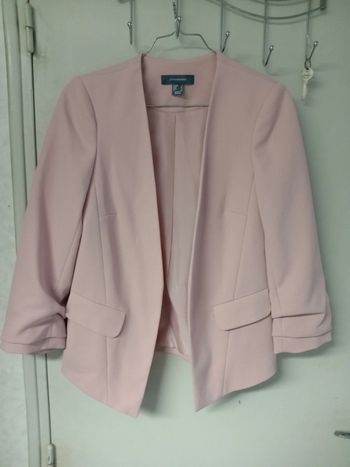 Blazer rose poudrée taille 34