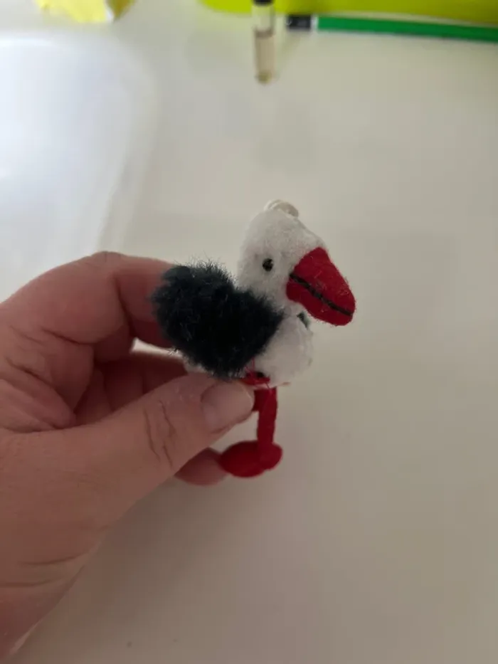 Peluche cigogne + porte clé cigogne - photo numéro 6