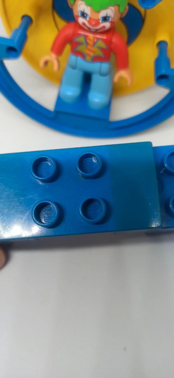 Roue vintage avec clown lego duplo - photo numéro 12